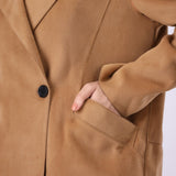 Tailored Zip Wool Coat