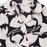 Loose-Fit Satin Resort Shirt