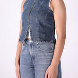 Denim Vest | Soft Cotton Fabric for All-Day Comfort