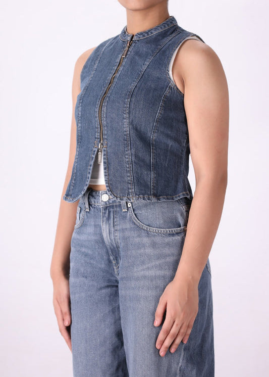 Denim Vest | Soft Cotton Fabric for All-Day Comfort