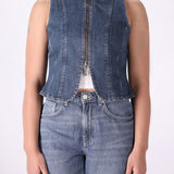Denim Vest | Soft Cotton Fabric for All-Day Comfort