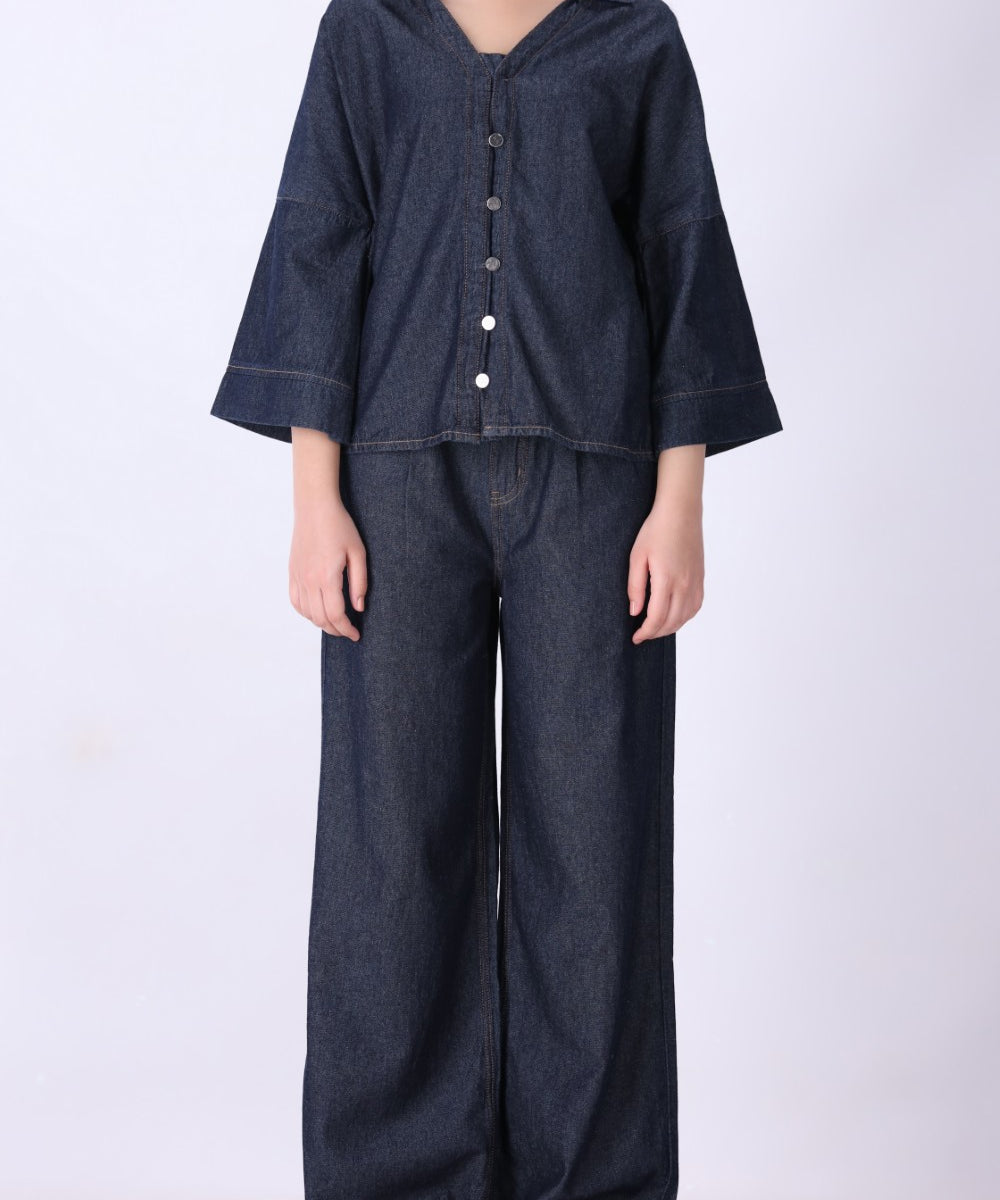 Indigo Raw Straight Pant