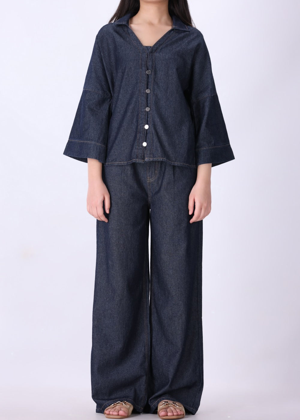 Indigo Raw Straight Pant | Comfort Stretch Fabric for All-Day Wear