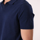 Textured Knit Polo