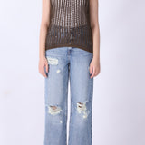 Sleeveless Crochet Top