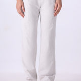 Textured Straight Trousers