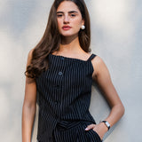 Pinstripe Vest-Top