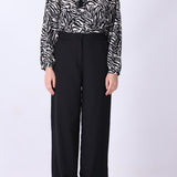 Wide-Leg Tailored Trousers