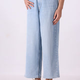 Wide Leg Folded Waist Band