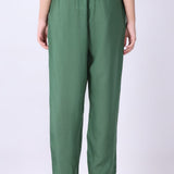 Linen-Blend Wide-Leg Trousers | Comfort Stretch Fabric for All-Day Wear
