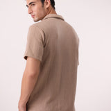 Knitted Resort Collar Shirt