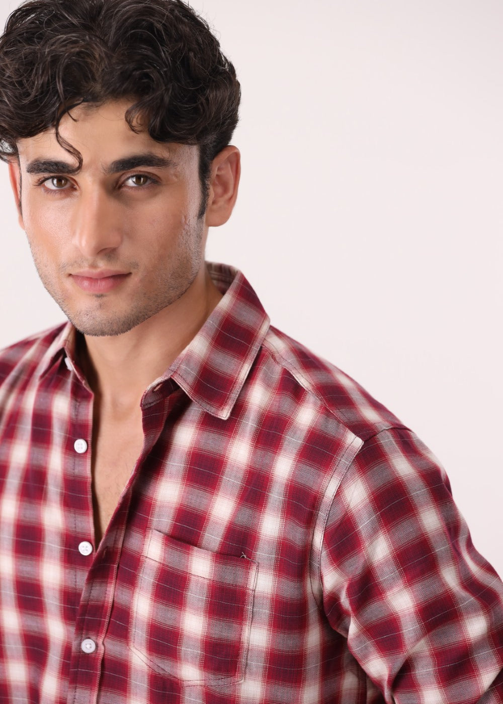 Maroon Knitted T-Shirt