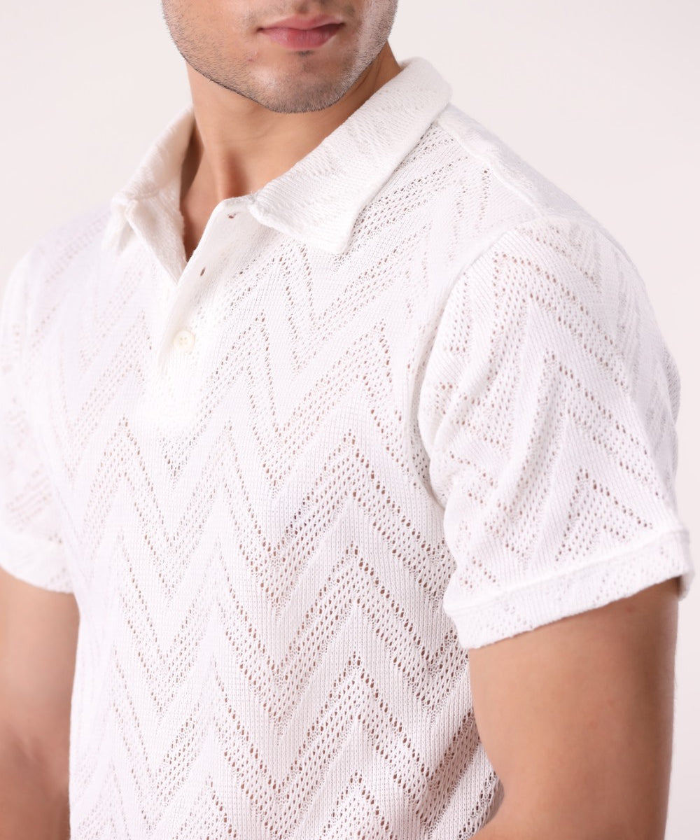Knitted Polo Shirt