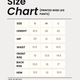 Ivory Printed Wide-Leg Pants
