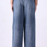 Wide Leg Folded Waist Band