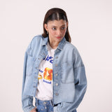 Short Denim Shirt