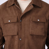 Suedette Zip-front Jacket