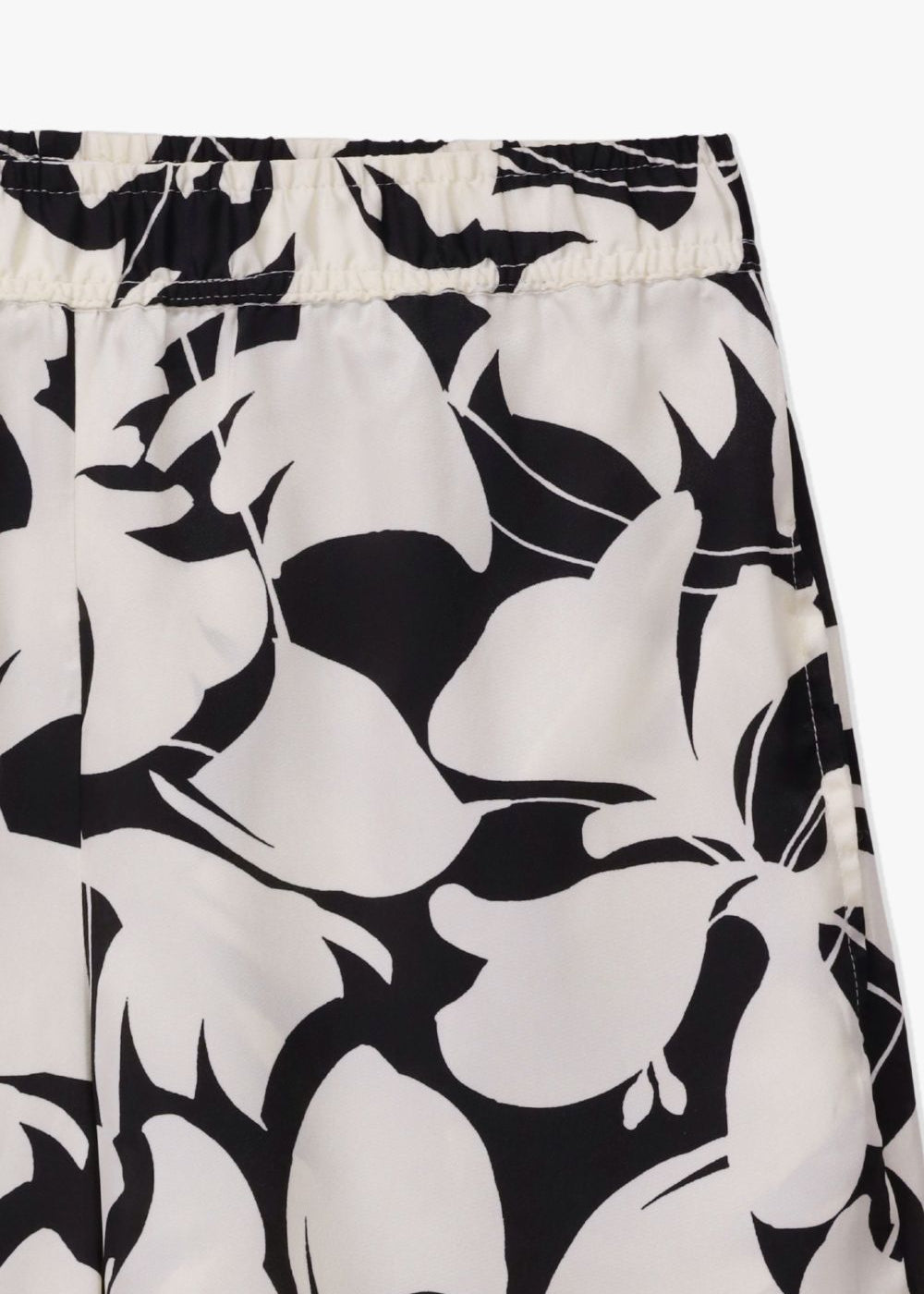 Satin Wide-Leg Trousers