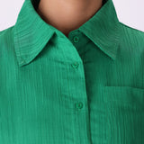 Textured Button-Down Shirt