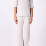 Textured Polo Co-ord Top