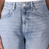 Slit Hem Wide Jeans