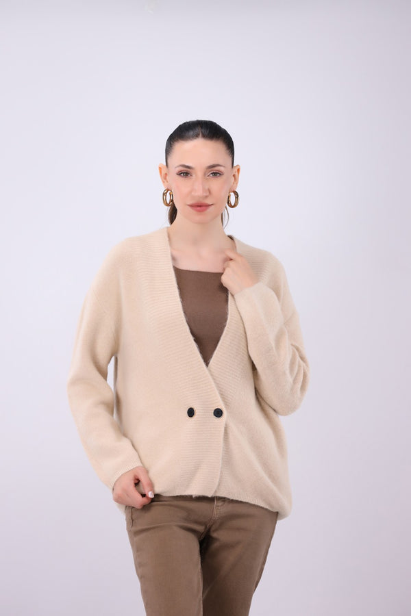 DOUBLE BREASTED CARDIGAN