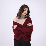 V-neck Knit Cardigan