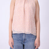 The Printed Peach Blouse