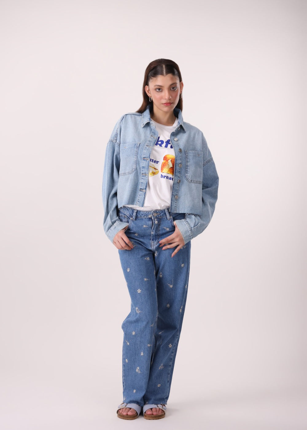 Short Denim Shirt