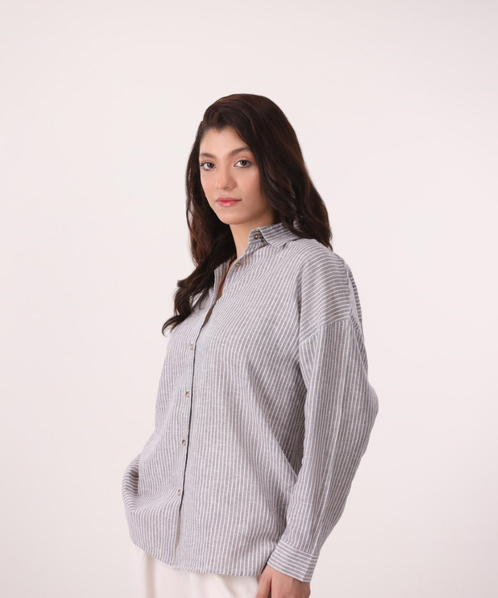 Striped Button Down Shirt