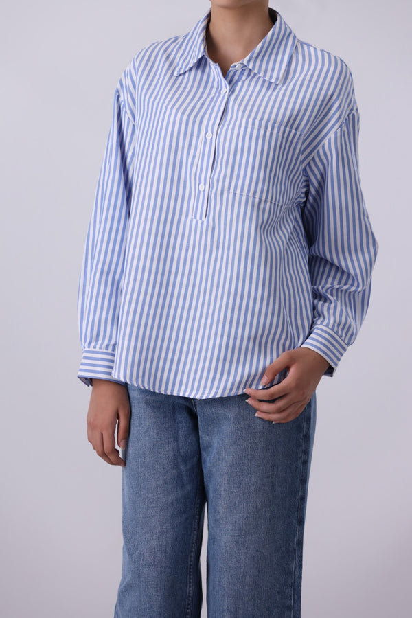 Striped Shirt With Pocket