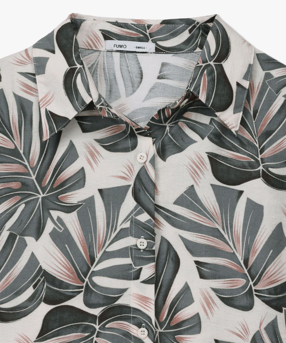 Printed Button Down Shirt
