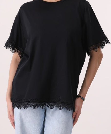 Lace Boxy T-Shirt