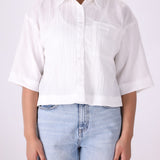 Textured Button-Down Shirt