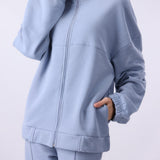 Knit Zip-up Sweatshirt
