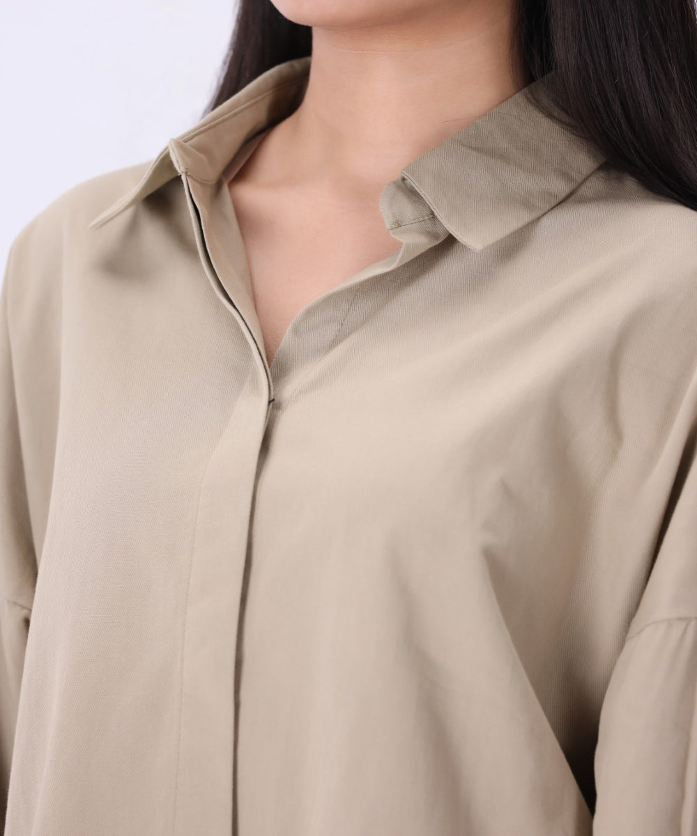 Embellished Button-up Shirt