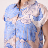 Cap Sleeved Printed Shirt