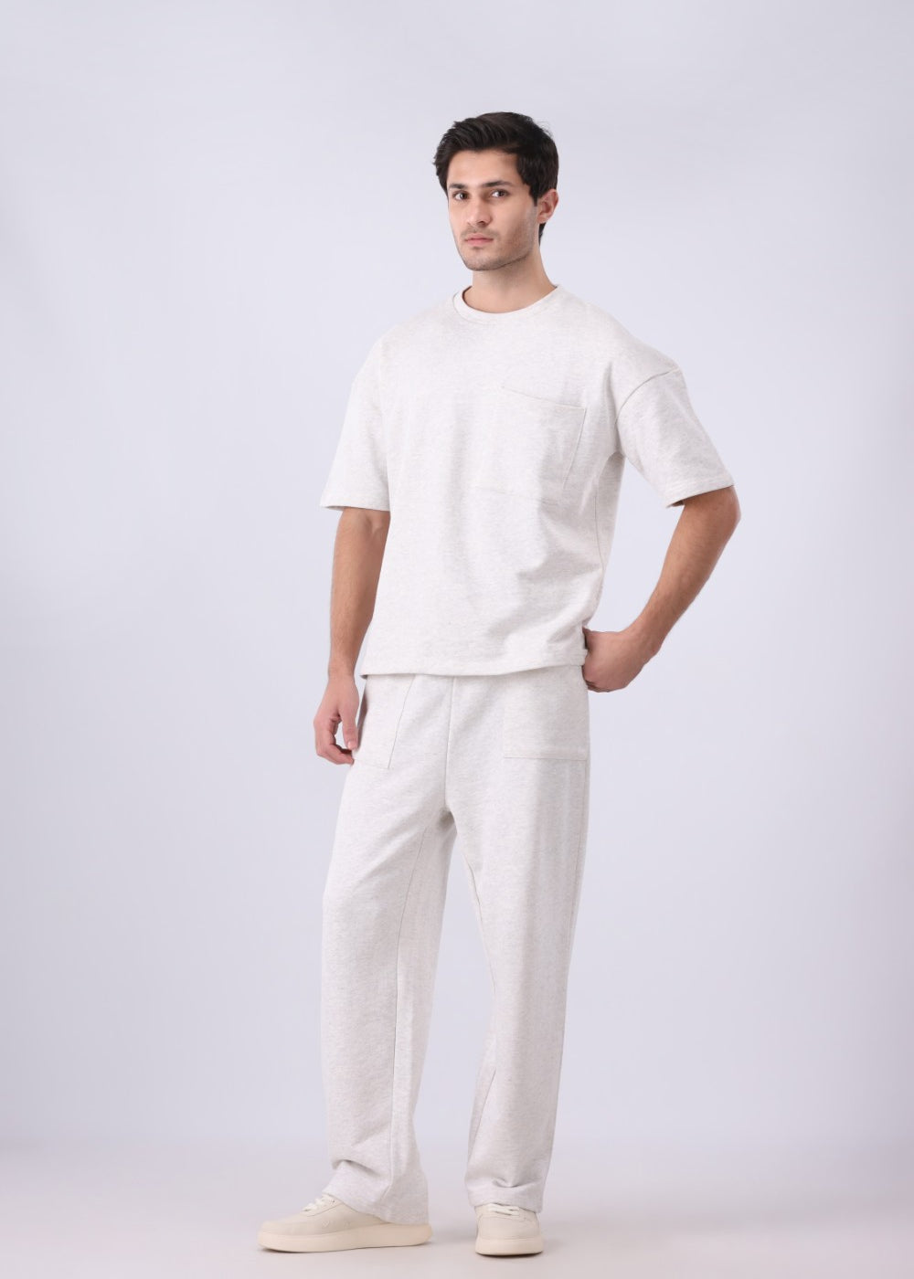 Oversized Knit  Short Sleeve Shirt