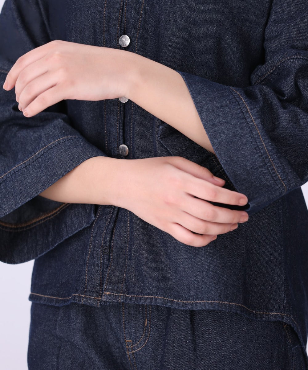 Indigo Raw Utility Shirt