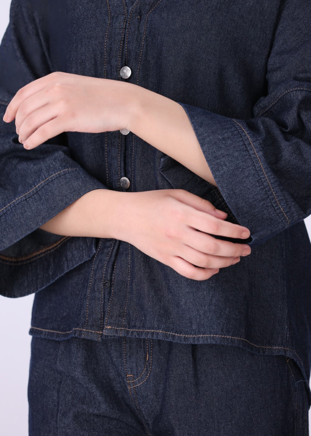 Indigo Raw Utility Shirt | Soft Cotton Fabric for All-Day Comfort