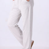 Textured Straight Trousers