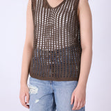 Sleeveless Crochet Top