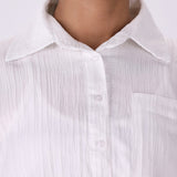 Textured Button-Down Shirt