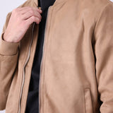 Suede Bomber Jacket