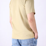 Back view of off-white Cuban collar shirt
