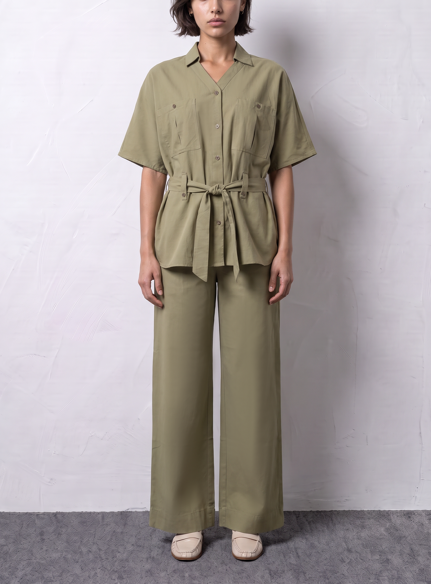 Belted Safari Shirt
