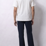 Knitted Cuban Collar Shirt