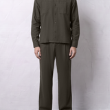 Cropped Loose-Fit Button-Down