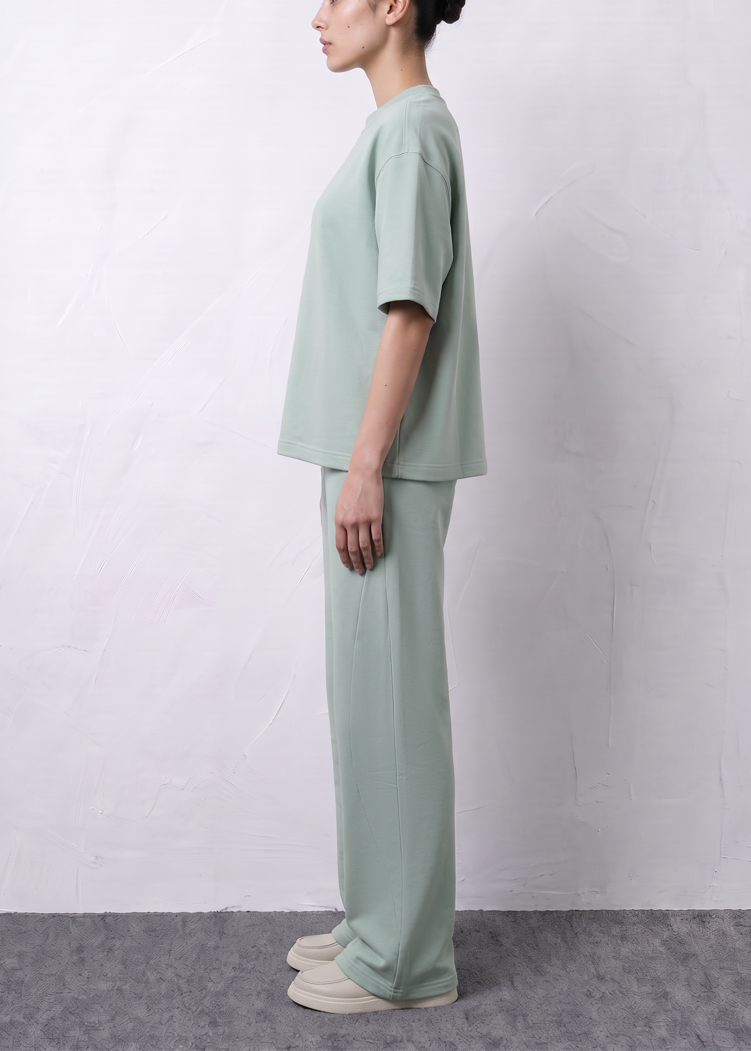 Women Knit Terry Top Cord Set