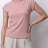Knitted High Neck Vest
